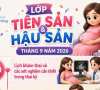Lớp học tiền sản và hậu sản tháng 09 năm 2026